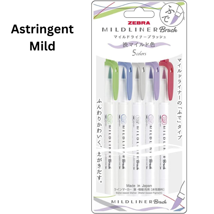 Zebra Mildliner Double-Sided Highlighter Brush Sets - Brush / Extra Fine