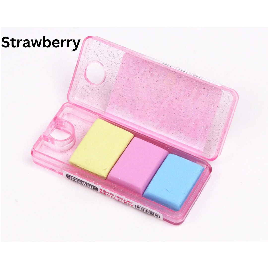 Lemon eraser 3 colors pastel Kneaded Erasers