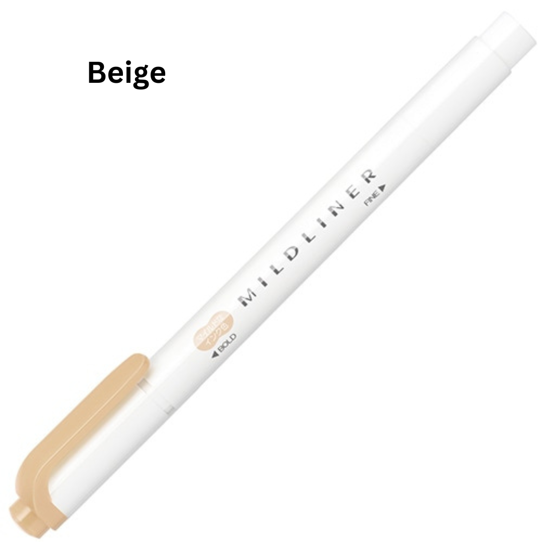 Zebra Mildliner Double-Sided Pastel Highlighter - Single