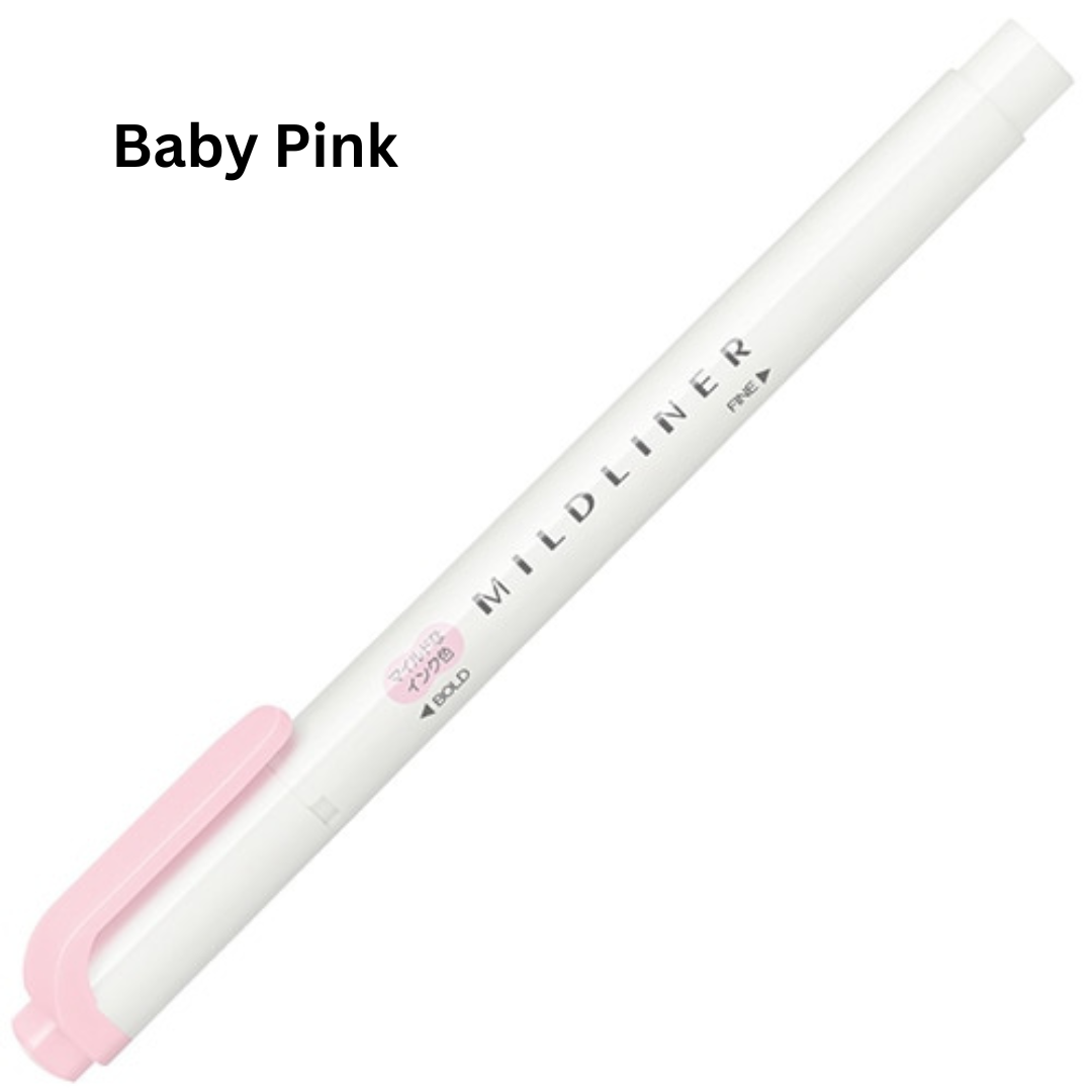 Zebra Mildliner Double-Sided Pastel Highlighter - Single