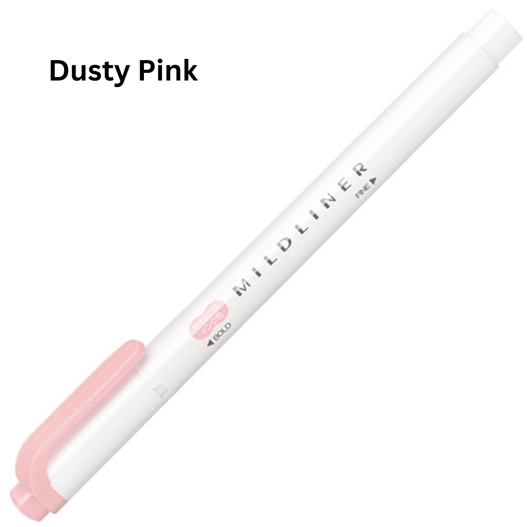 Zebra Mildliner Double-Sided Pastel Highlighter - Single