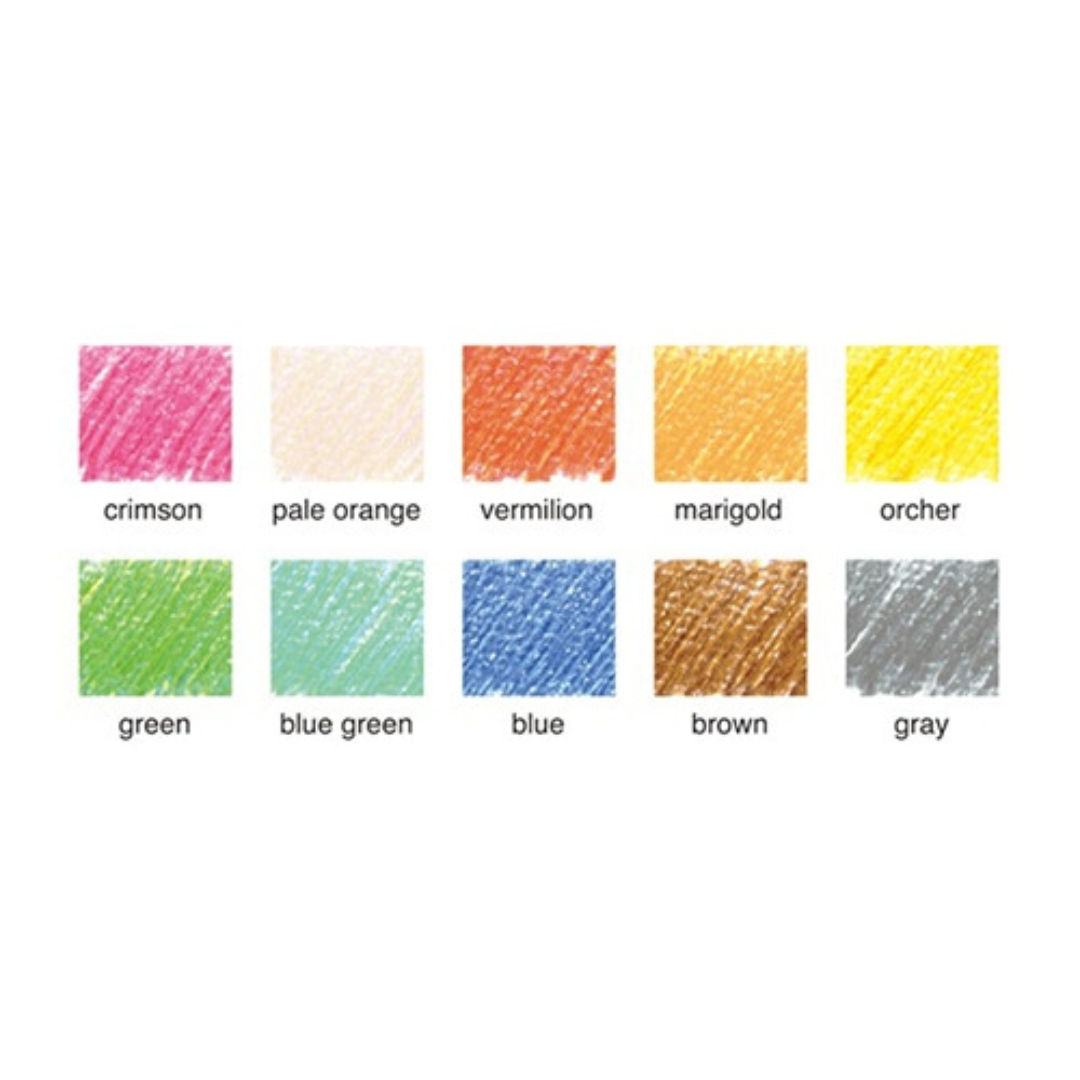 Kokuyo Colored Pencil DUAL COLOR 10 Colors