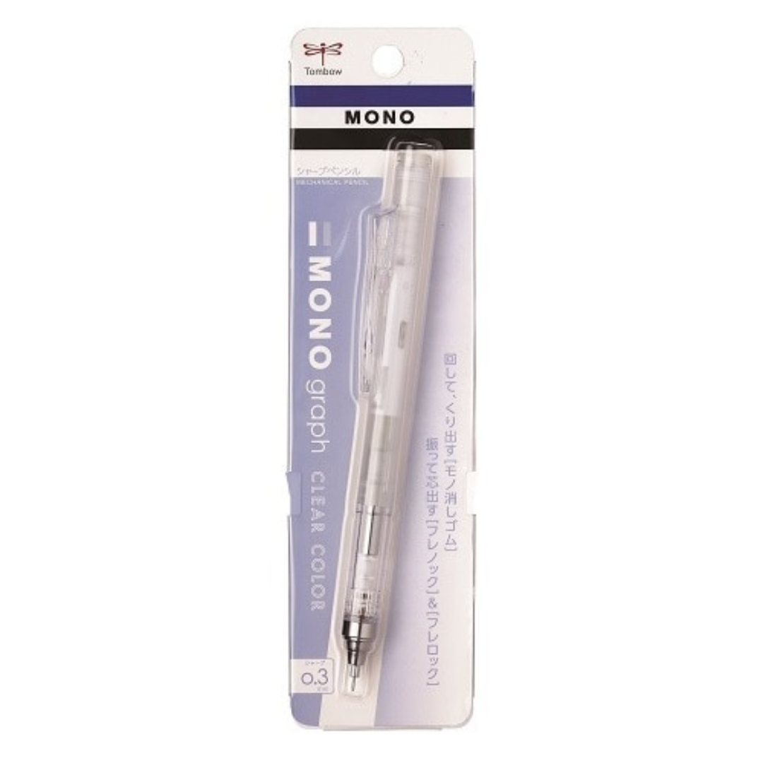Tombow Mono Graph Shaker Mechanical Pencil Clear Models - 0.3 mm