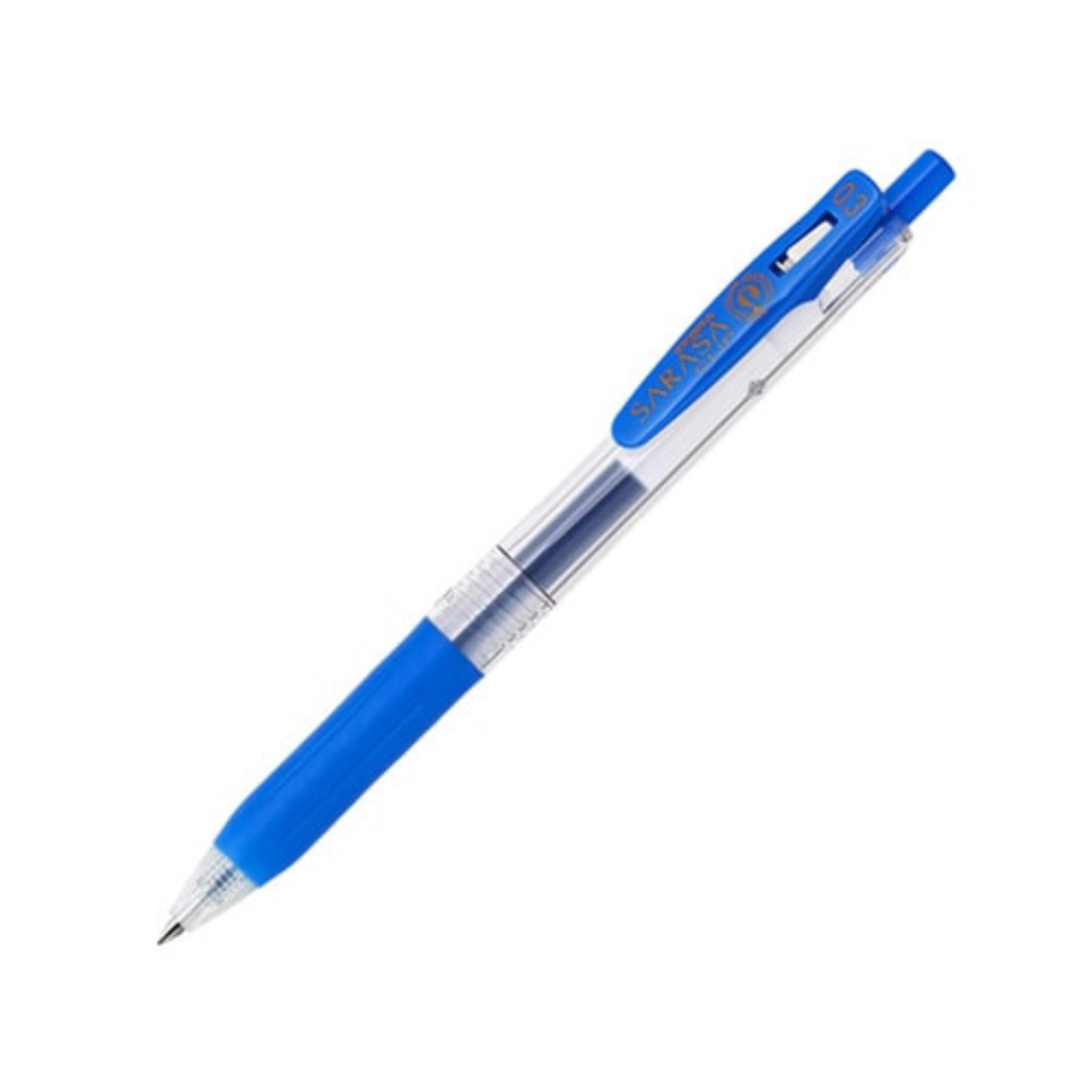 Zebra Sarasa Clip Gel Pen & Refill 0.4/0.5/0.7 & 1.0 mm - Blue