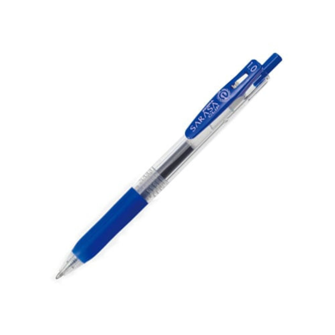 Zebra Sarasa Clip Gel Pen & Refill 0.4/0.5/0.7 & 1.0 mm - Blue