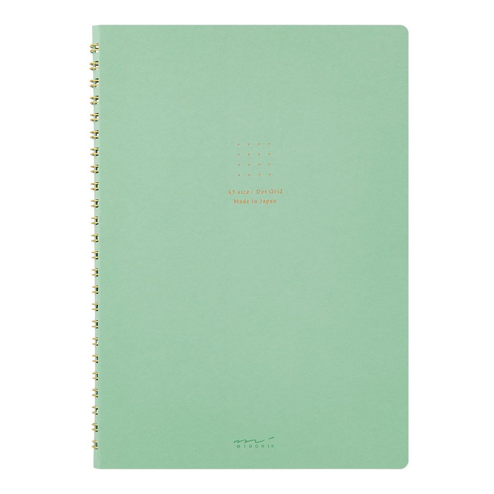 Midori Dot Colour Ring Notebook - A5 - 120 Pages