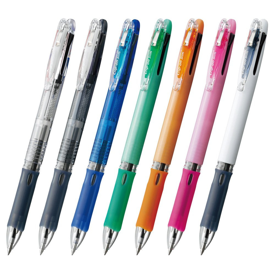 Zebra Clip-On Slim 3 Color 0.7 mm Ballpoint Multi Pen