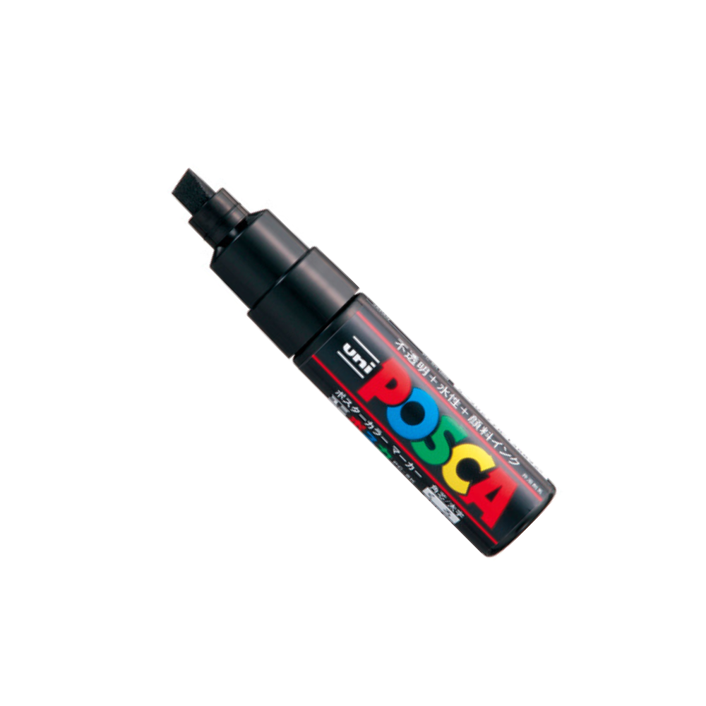 Uni Posca Paint Marker PC-8K - Chisel Tip - Single