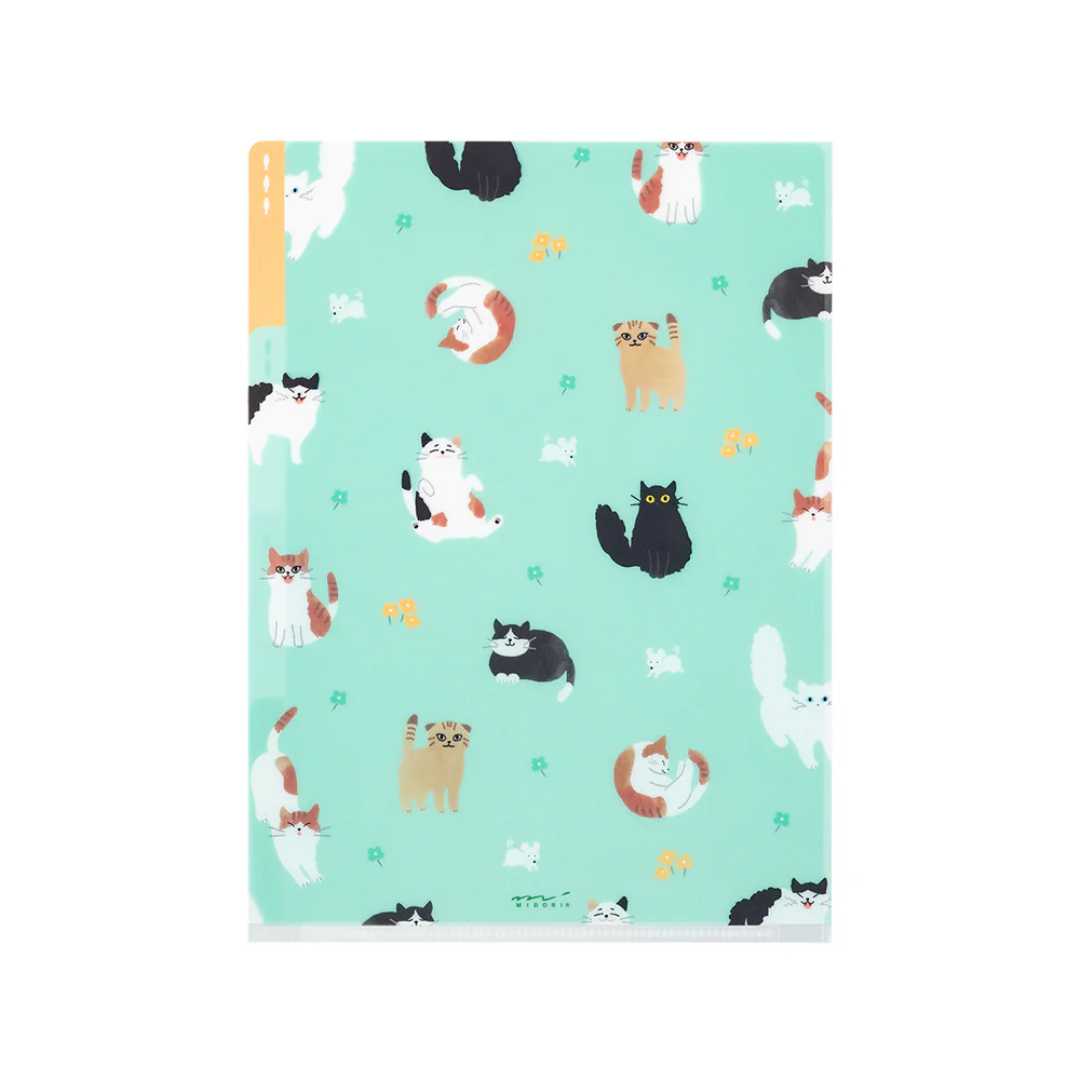 Midori 3 Pockets Clear Folder A4 - Cat A