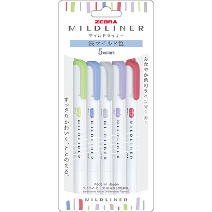 Zebra Mildliner Double-Sided Highlighter Set