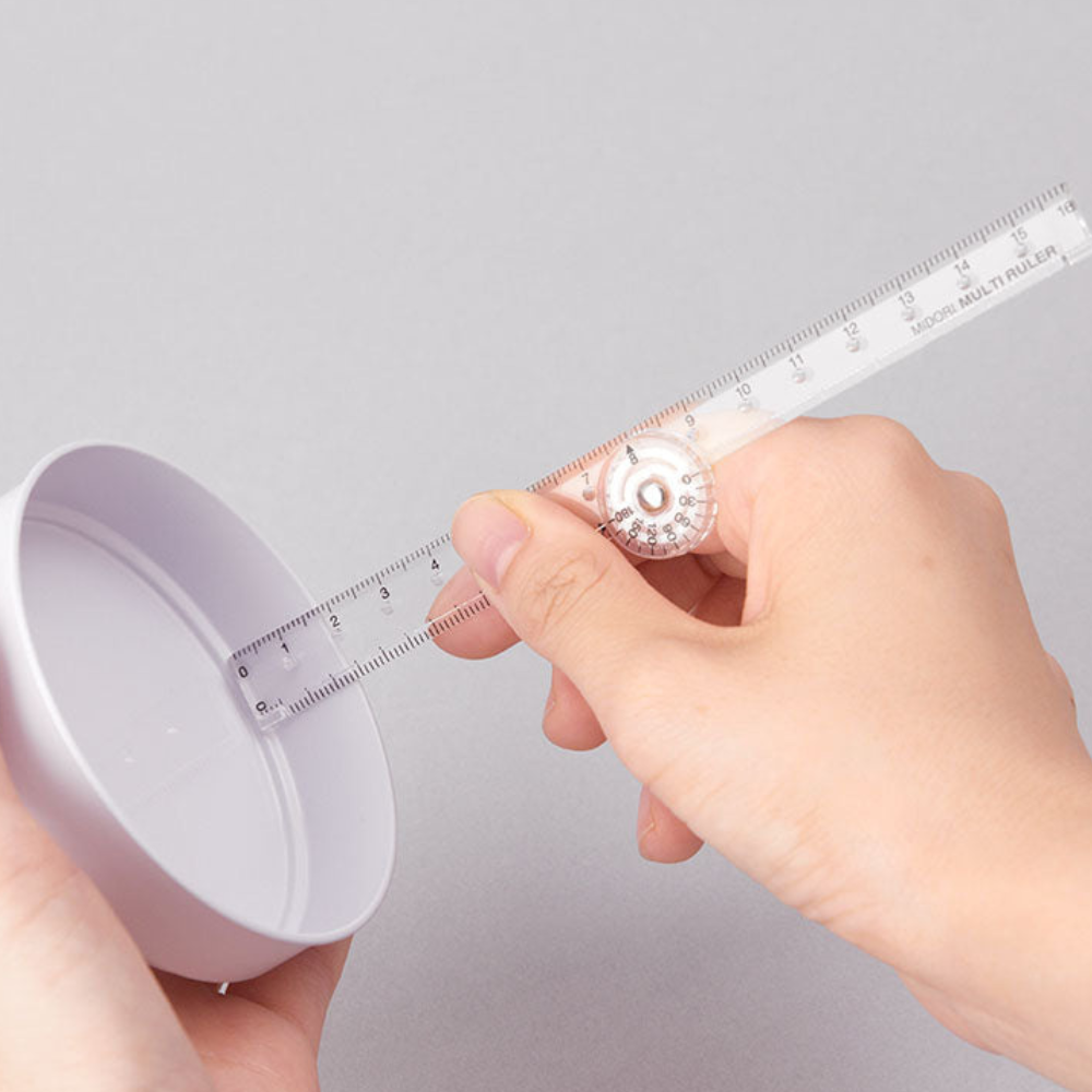 Midori Multi Ruler Clear - 16 Cms