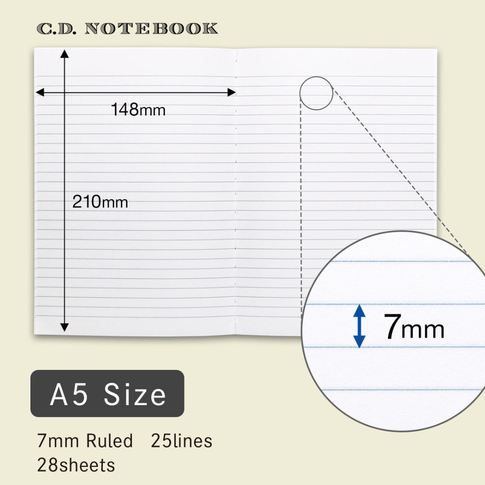 Apica CD Lined Ruled Notebook A5