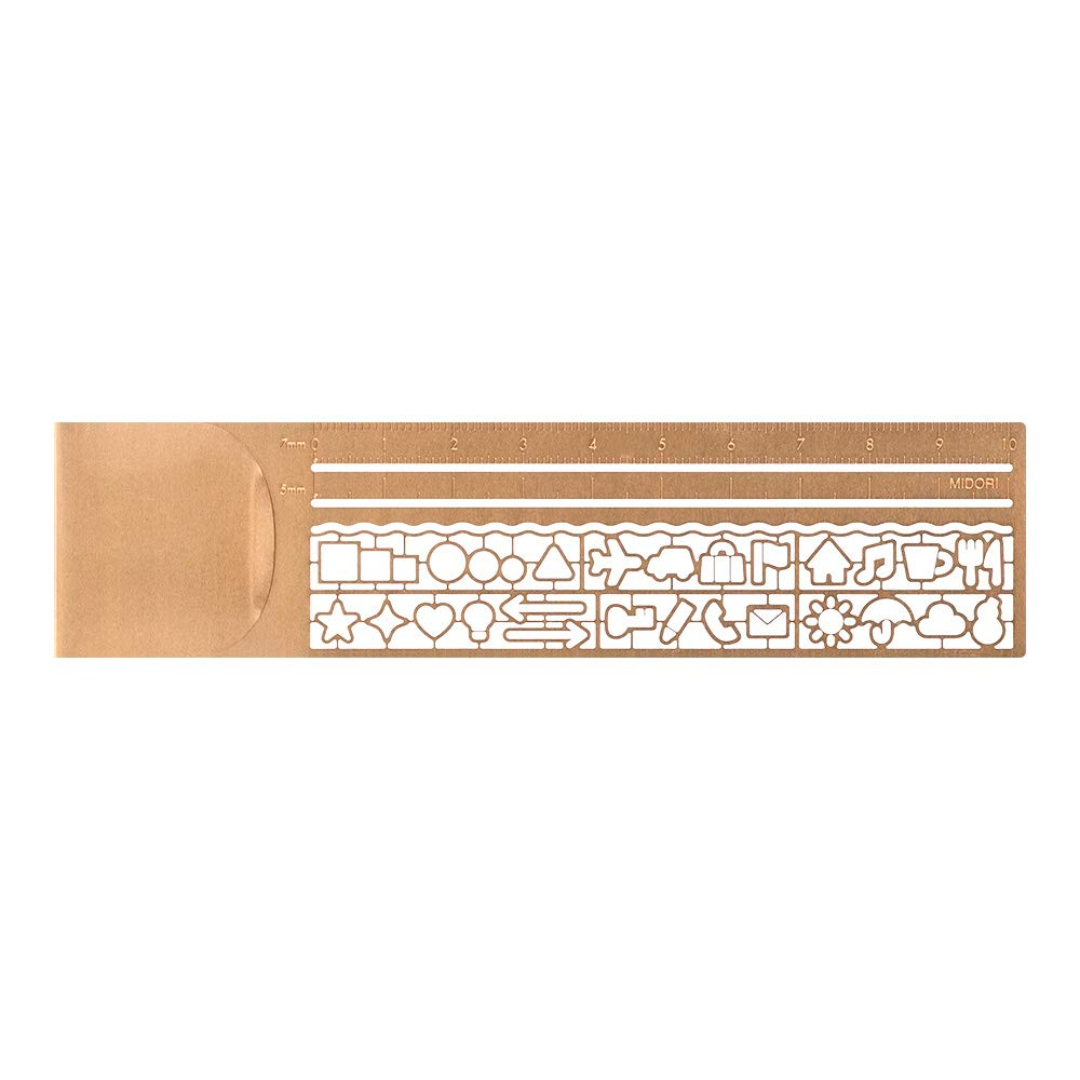 Midori Clip Ruler - Copper A
