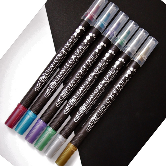 Kuretake ZIG Clean Color Dot Metallic Double-Sided Marker