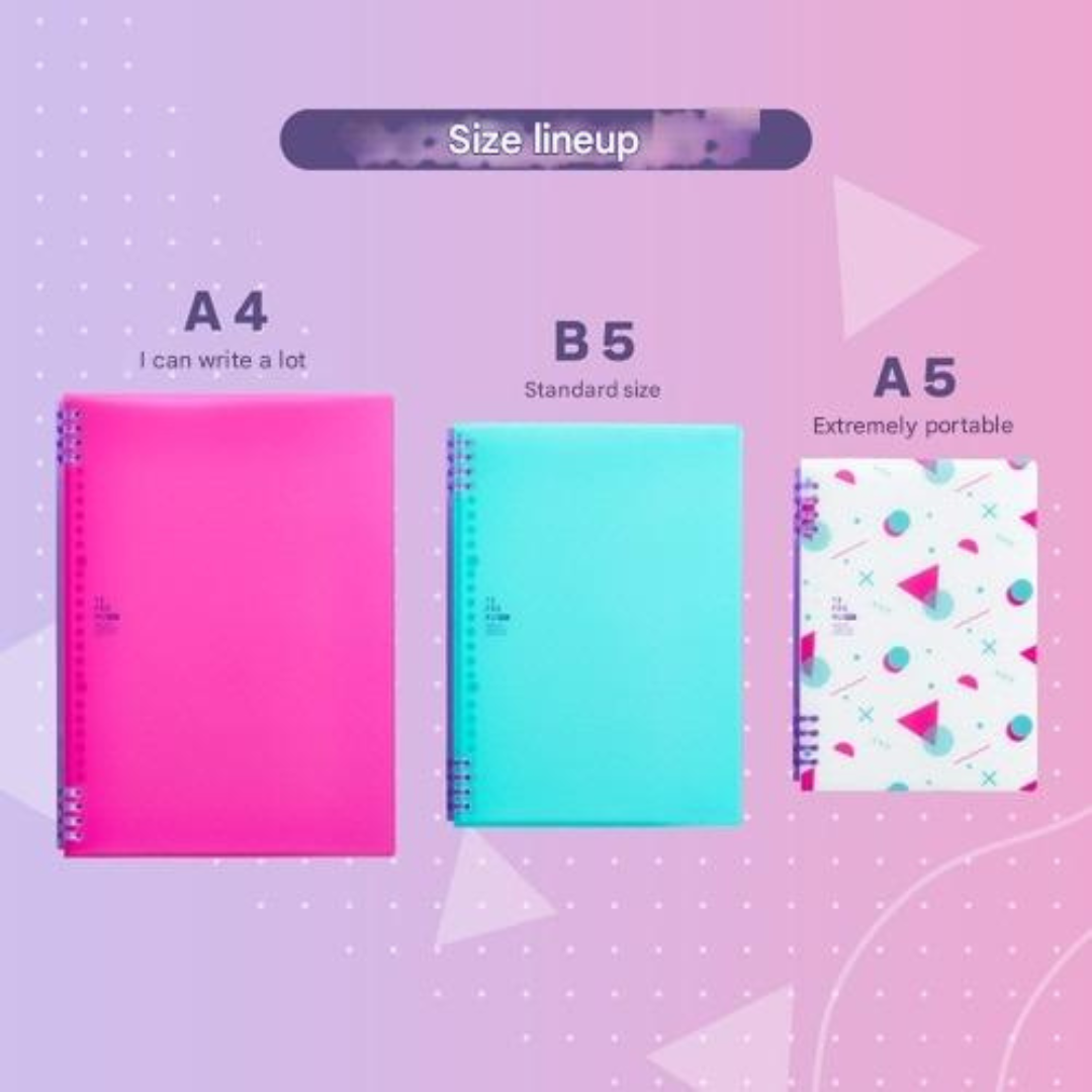King Jim Spiral Notebook TEFRENU NEO - B5 & A5 Sizes