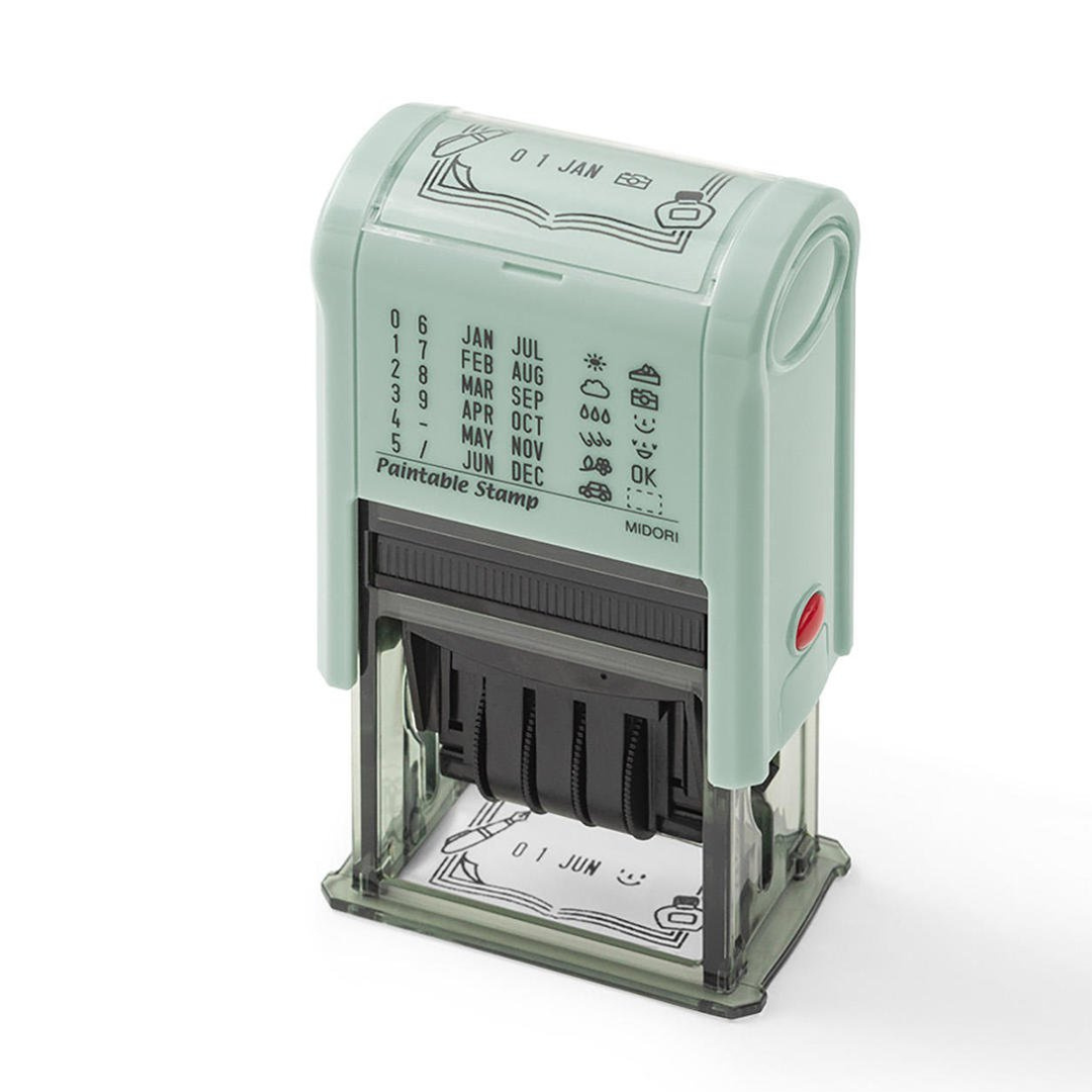 Midori Paintable Rotating Date Stamp - Stationery