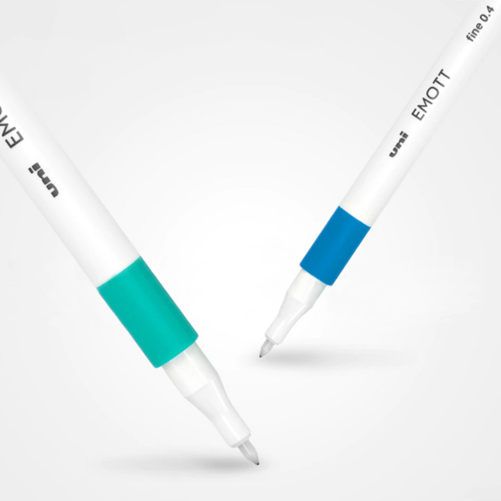 Uni Emott Fineliner Sign Pen - 5 Color Sets