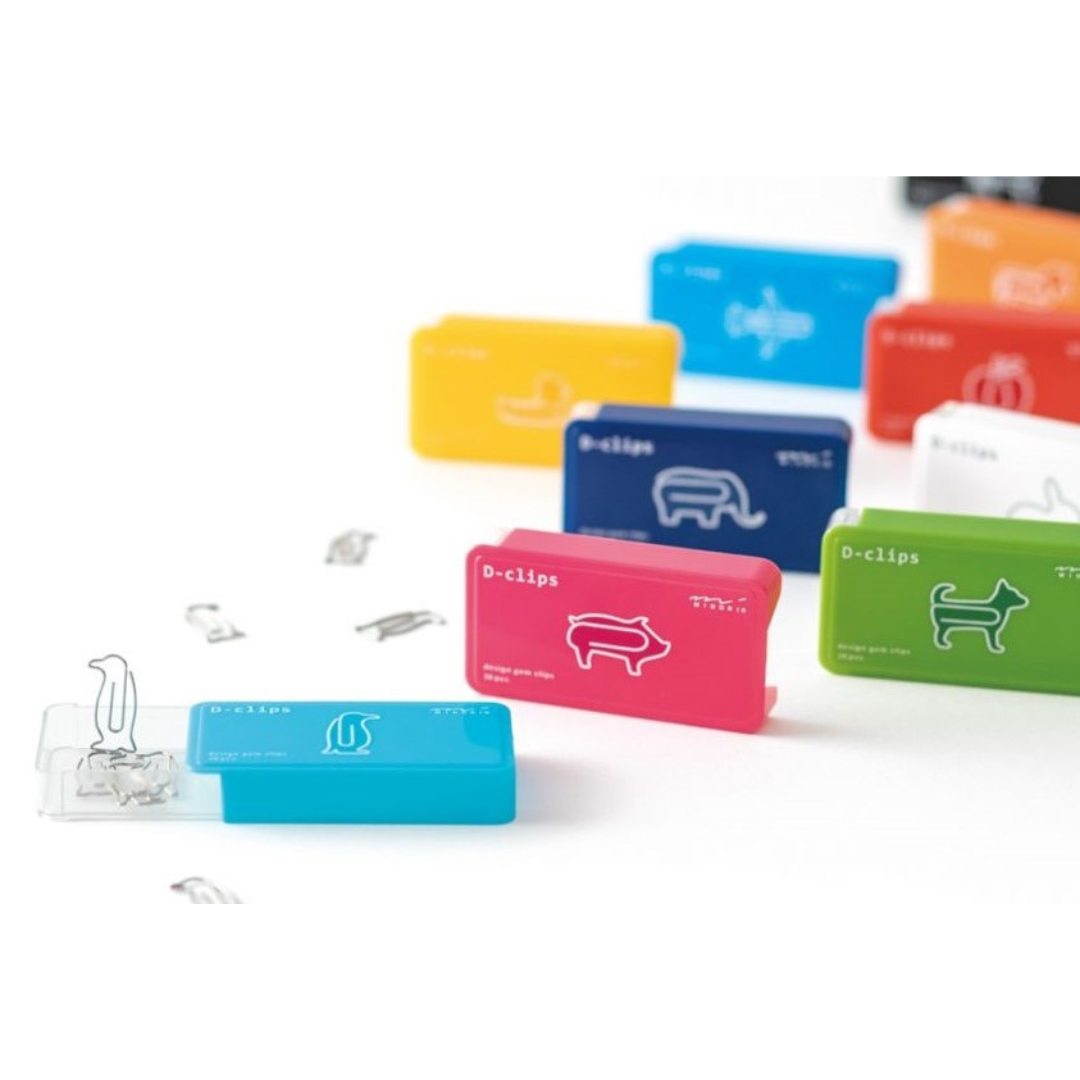 Midori D-Clips Paper Clips - Dog - Box of 20