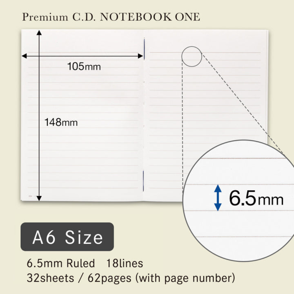 Apica CD Premium Notebook ONE - A6