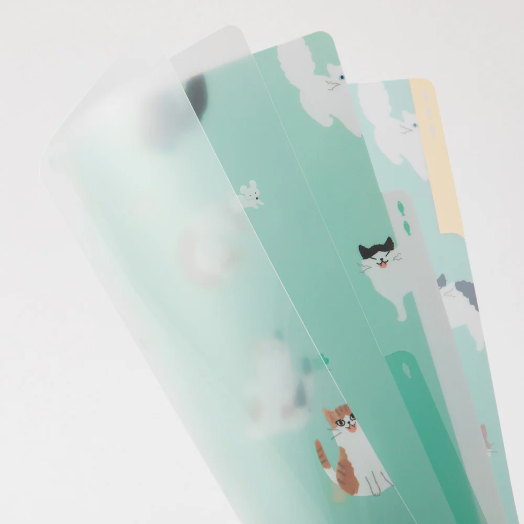 Midori 3 Pockets Clear Folder A4 - Cat A