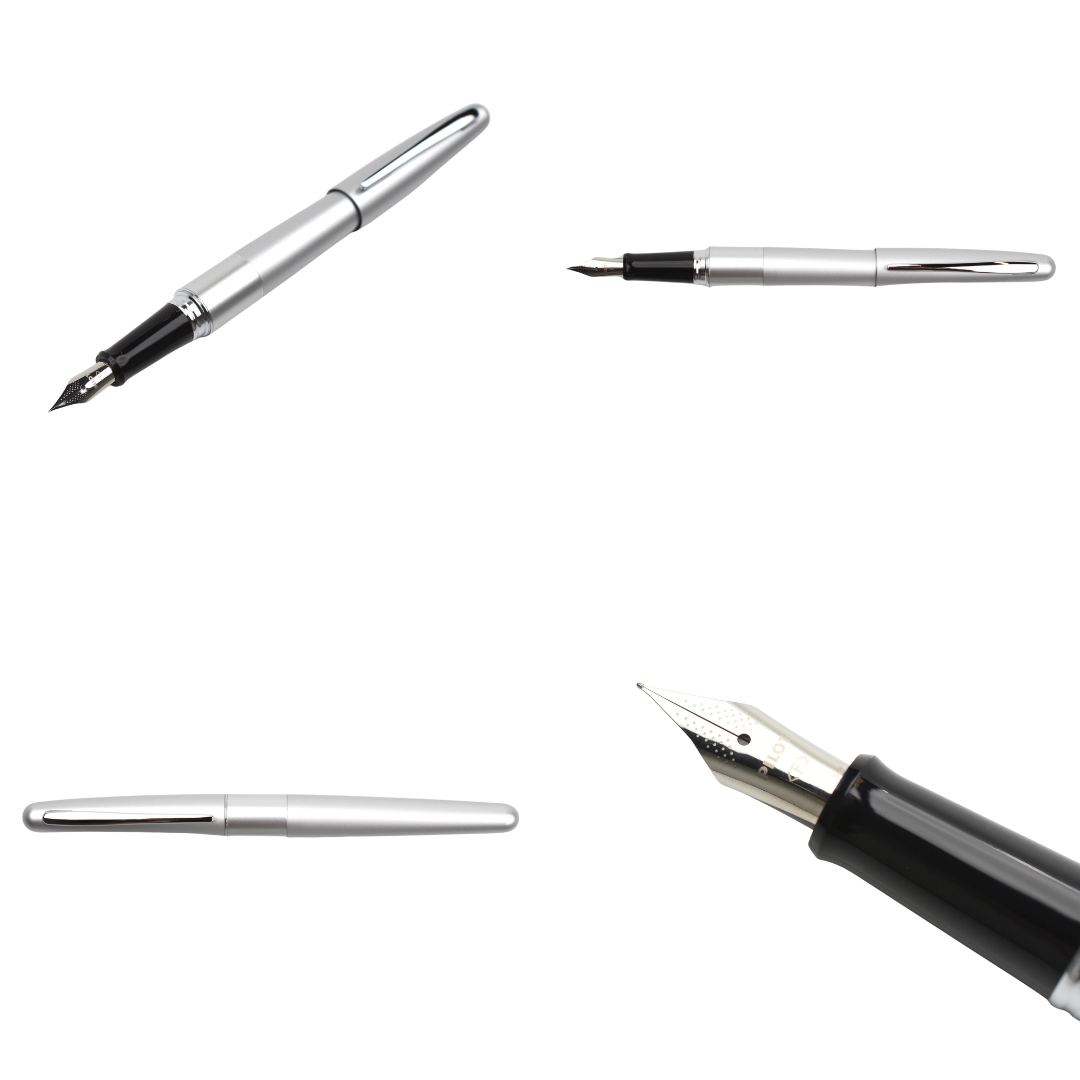 Pilot Cocoon Fountain Pen - Silver