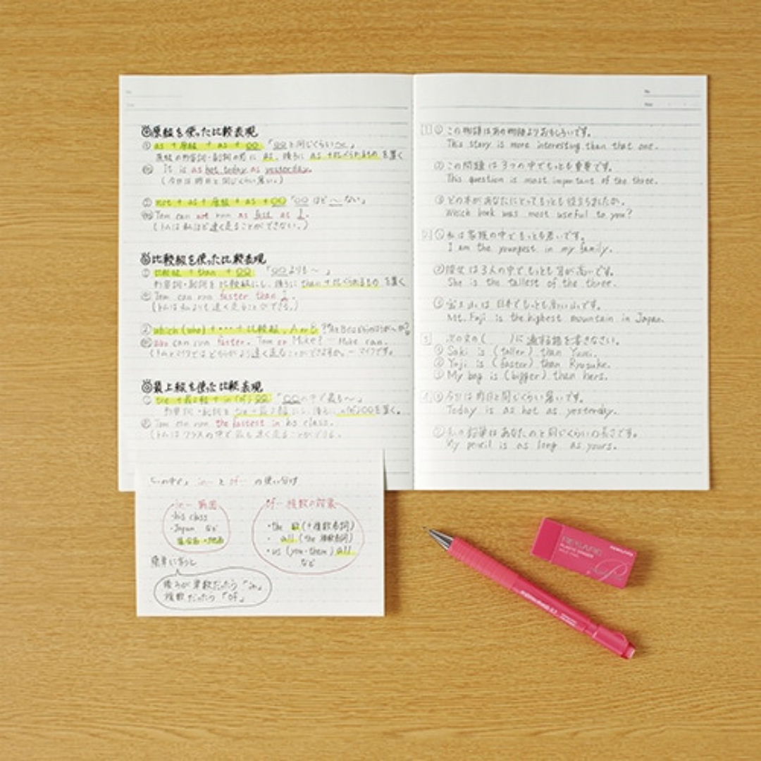 Kokuyo Campus Sticky note with Ruled 20 sheets Side & Bottom Type