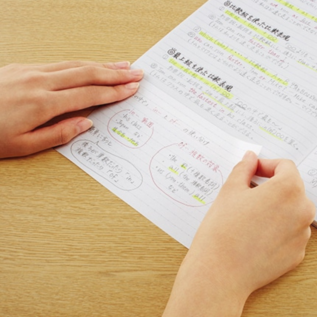 Kokuyo Campus Sticky note with Ruled 20 sheets Side & Bottom Type