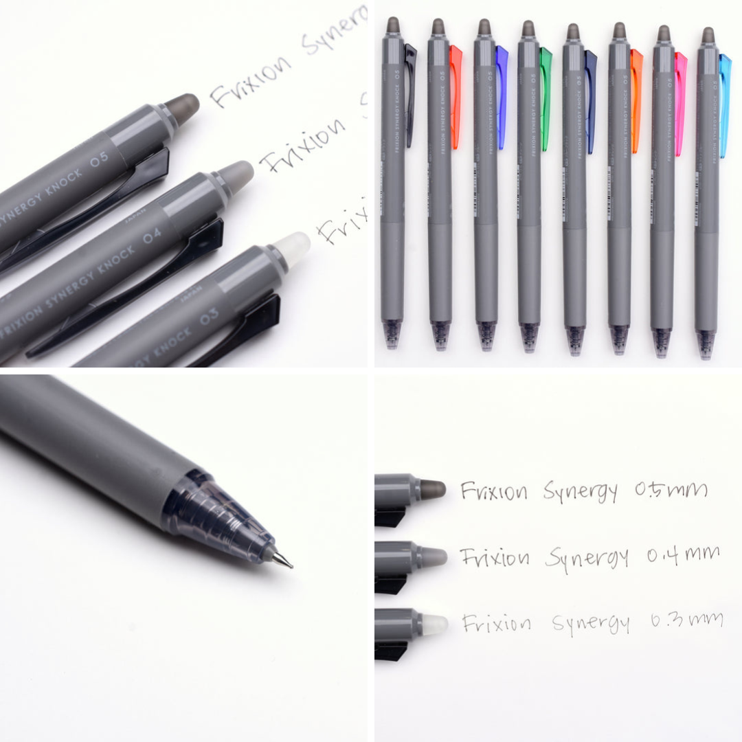 Pilot FriXion Synergy Knock Gel Pen 8 Color Set - 0.5 mm