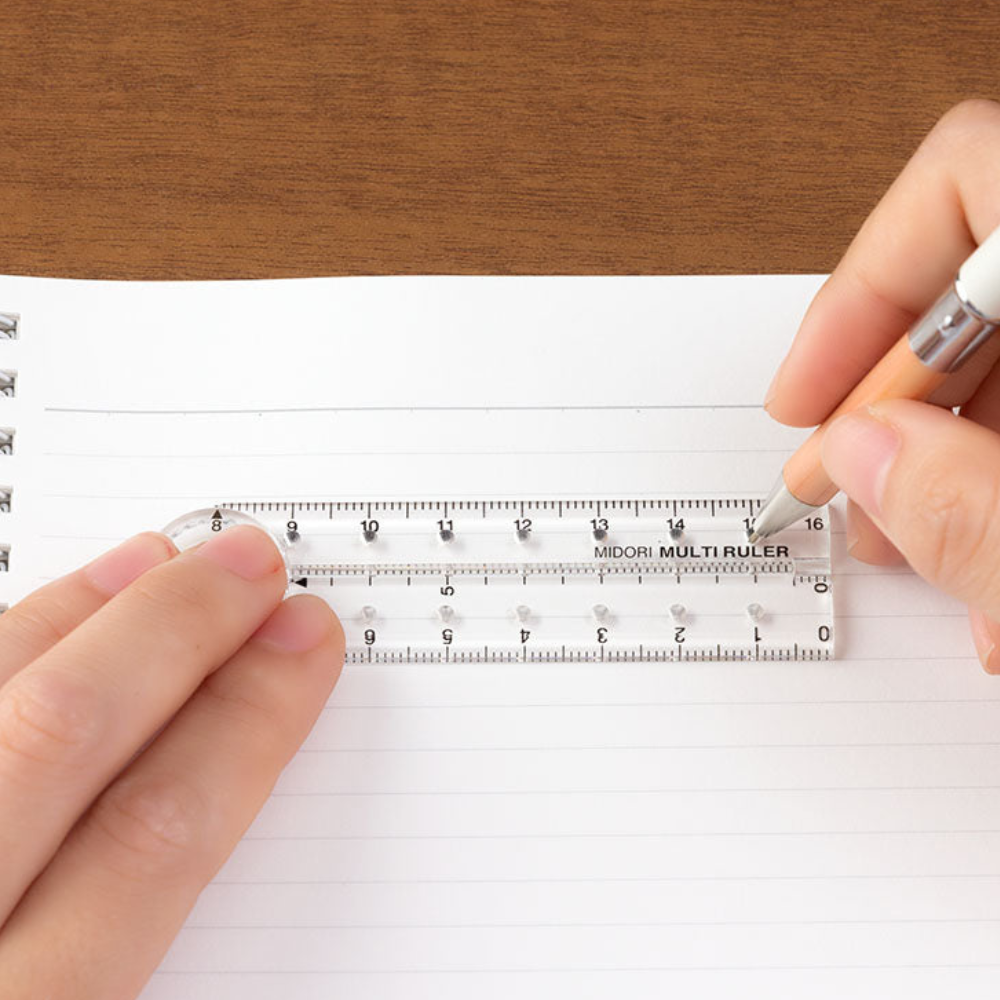 Midori Multi Ruler Clear - 16 Cms