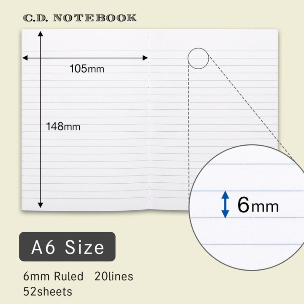 Apica CD Lined Ruled Notebook A6