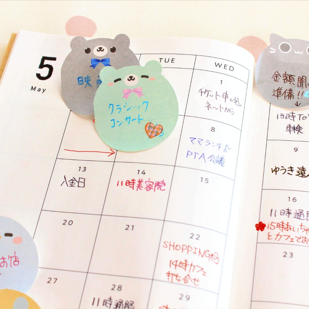 Crucial Sticky Note One Week Sticky Note - Round type