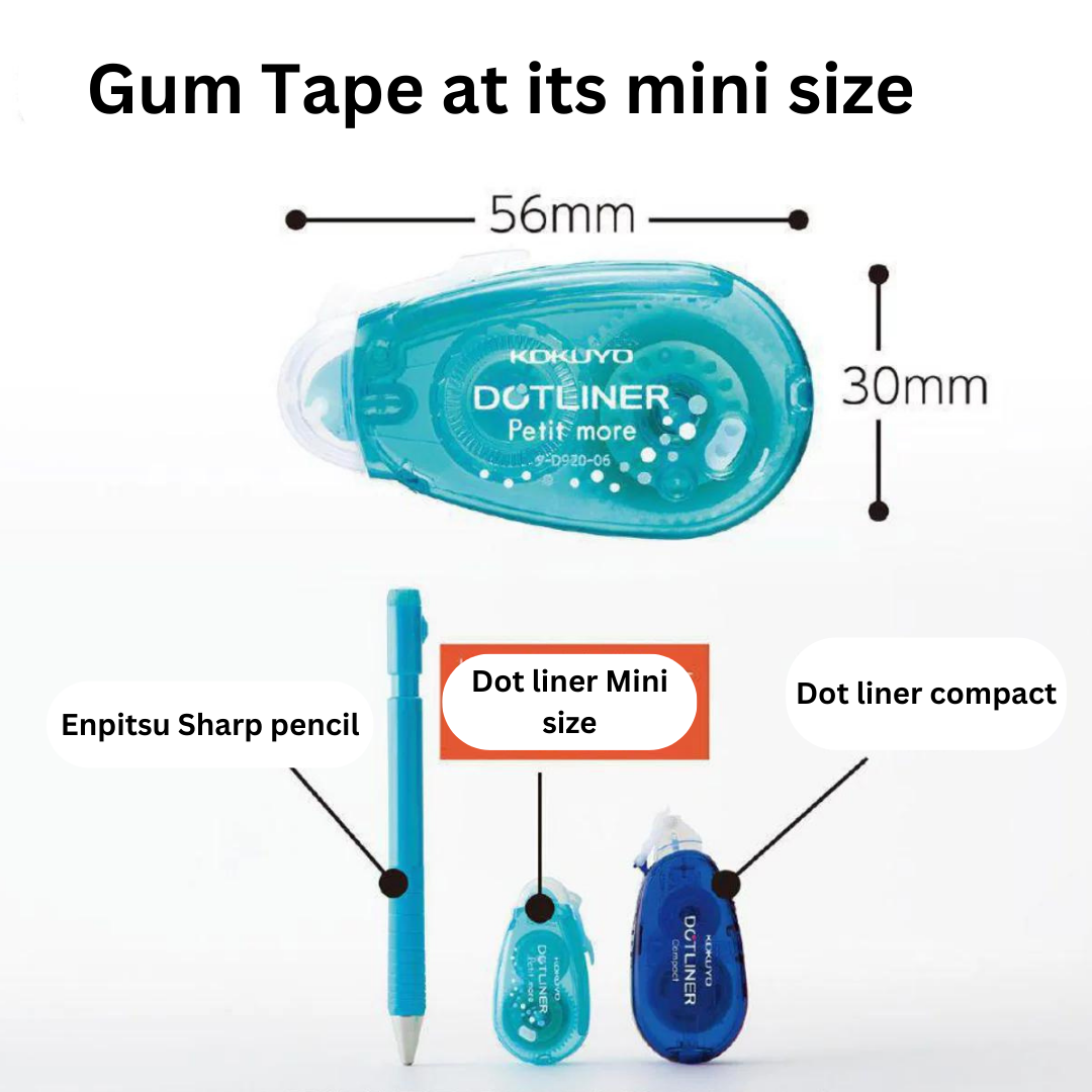 Kokuyo Dotliner Petit More Tape Runner - Permanent Adhesive - Pack of 3