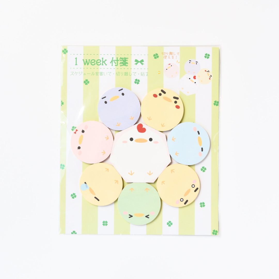 Crucial Sticky Note One Week Sticky Note - Round type