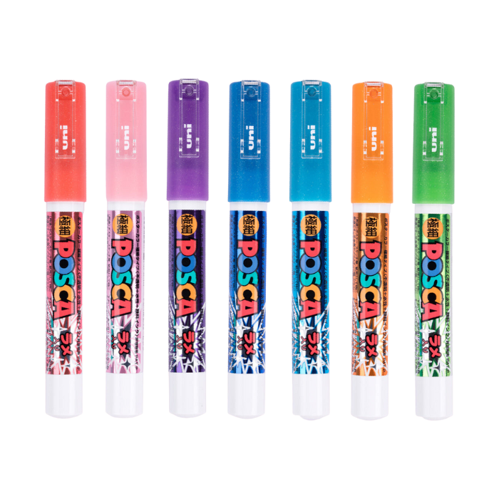 Uni Posca Glitter Paint Marker PC-1ML - Extra Fine Point