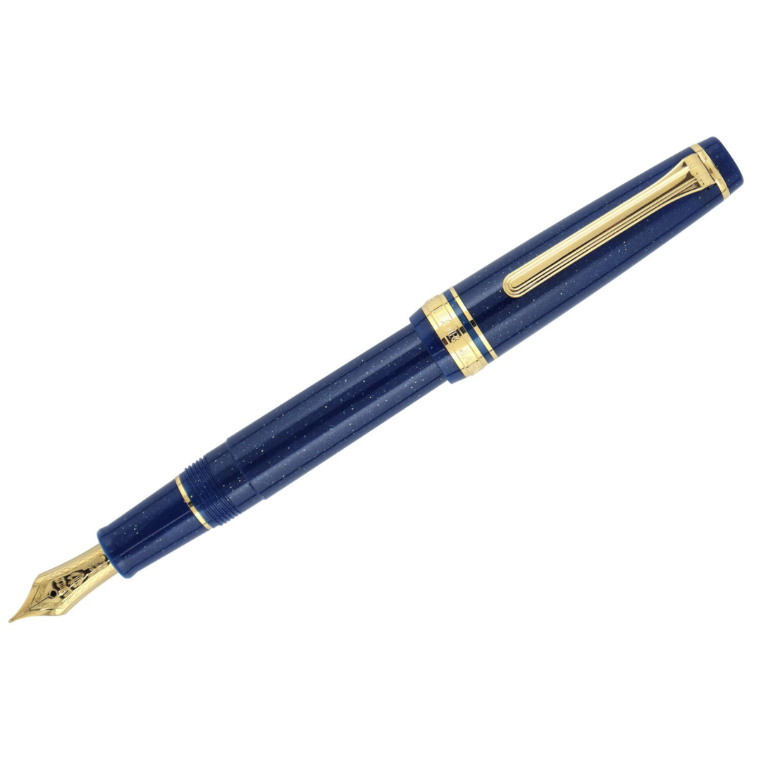 Sailor Pro Gear Slim Shikiori Fountain Pen - Vega Navy Blue - Medium Fine