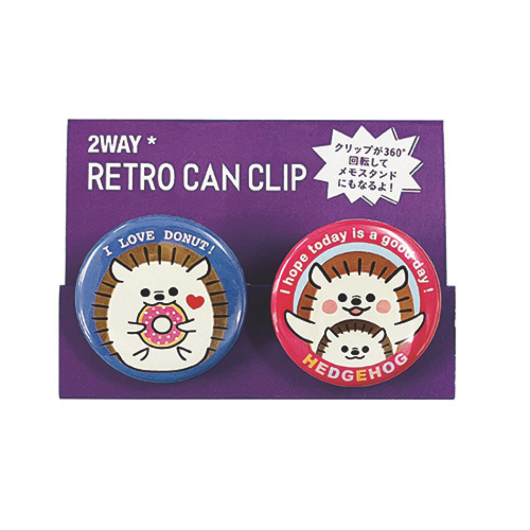 Pine Book 2 Way Clear Clip - Hedgehog