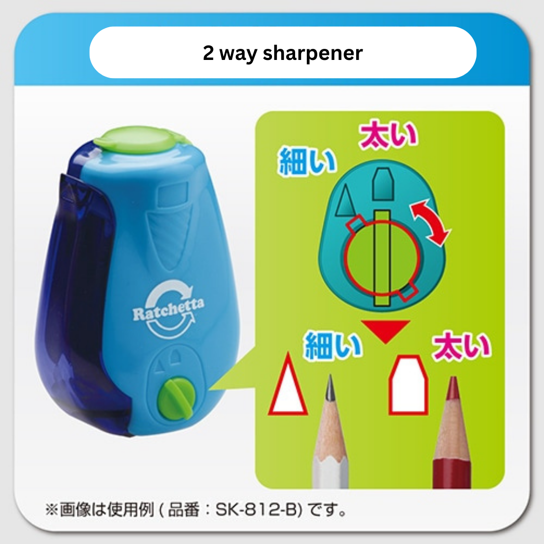 Sonic Ratchetta Pencil Sharpener with Point Adjustment