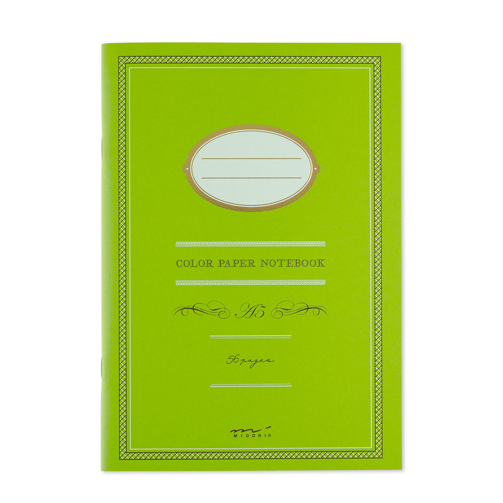 Midori Line Ruled Colour Notebook - A5 - 56 Pages