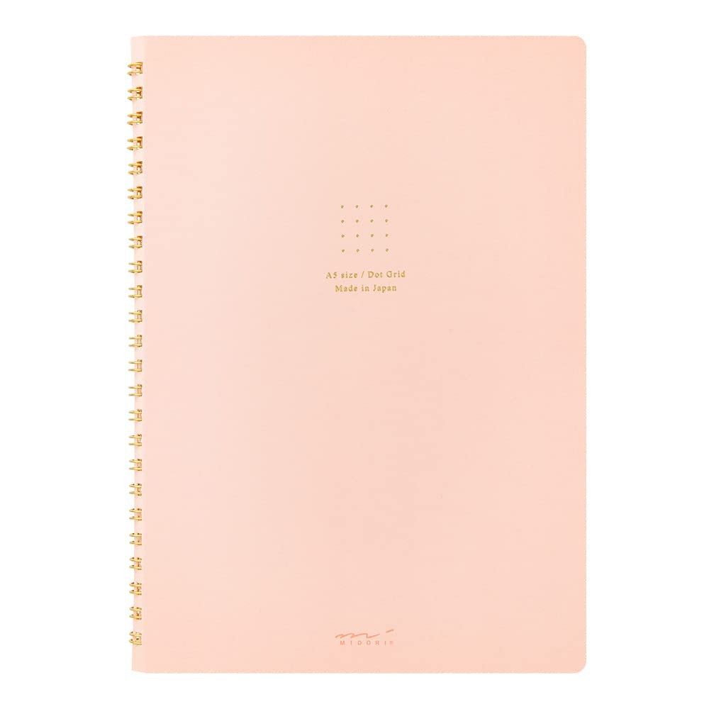 Midori Dot Colour Ring Notebook - A5 - 120 Pages