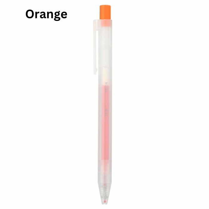 MUJI Smooth Gel Ink Knock Type Ballpoint pen 10 color set