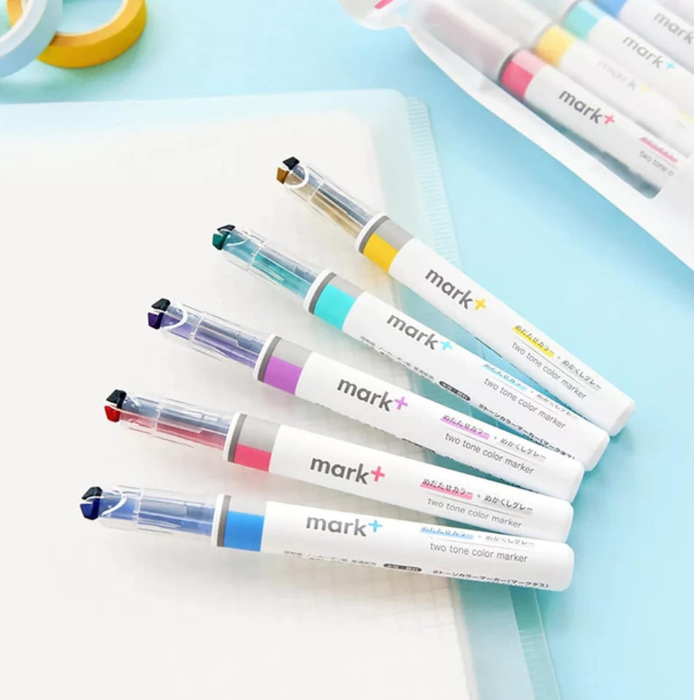 Kokuyo Mark+ Dual Tone Highlighter