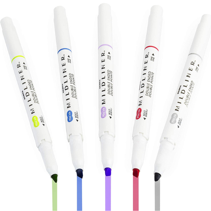 Zebra Mildliner Double-Sided Highlighter Set