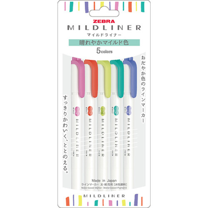 Zebra Mildliner Double-Sided Highlighter Set