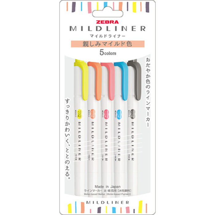 Zebra Mildliner Double-Sided Highlighter Set