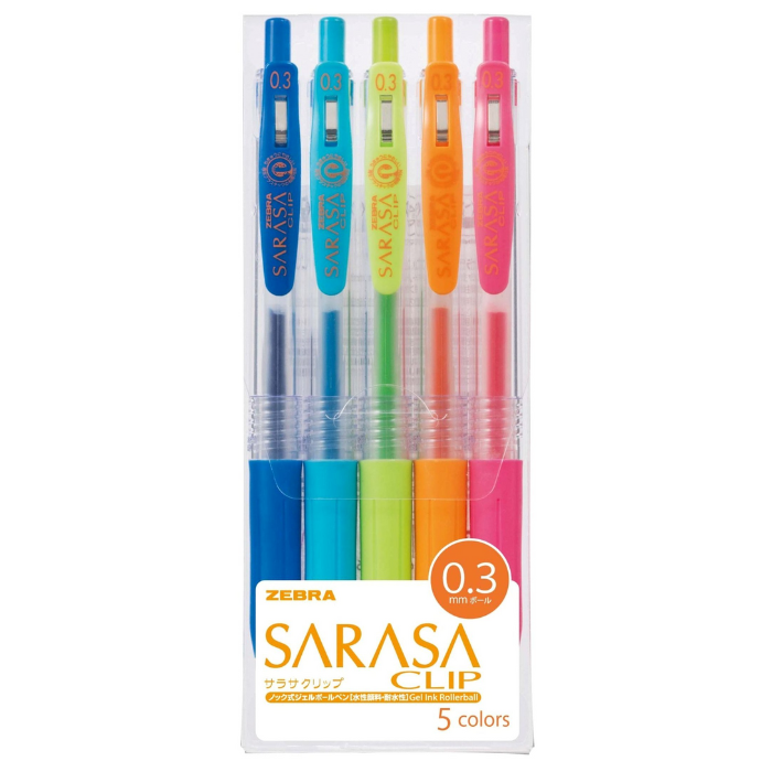 Zebra Sarasa Clip Gel Ink Ballpoint Pen - 0.3 mm