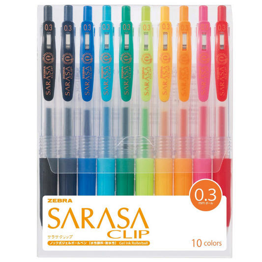 Zebra Sarasa Clip Gel Ink Ballpoint Pen - 0.3 mm