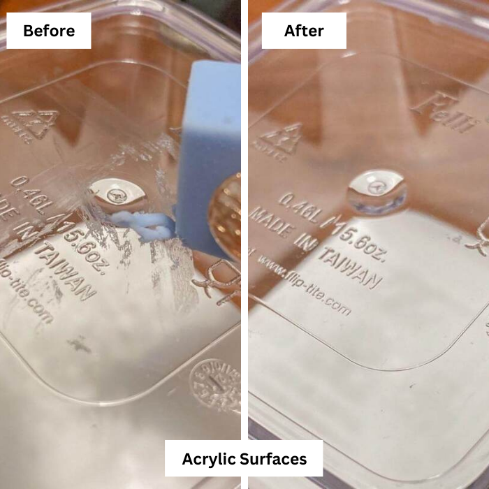 Seed Eraser to remove sticky glue residue surfaces