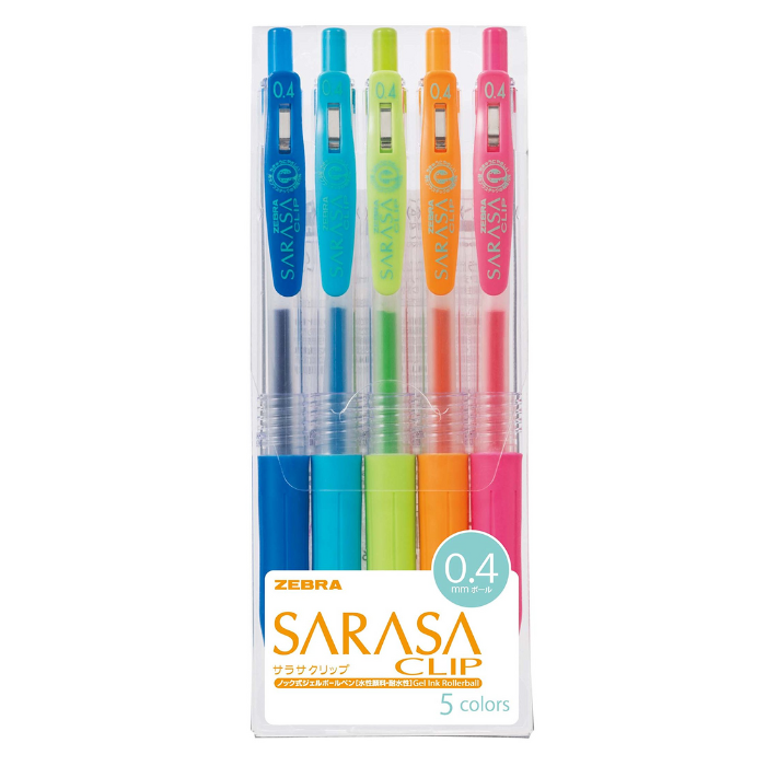 Zebra Sarasa Clip Gel Ink Ballpoint Pen - 0.4 mm