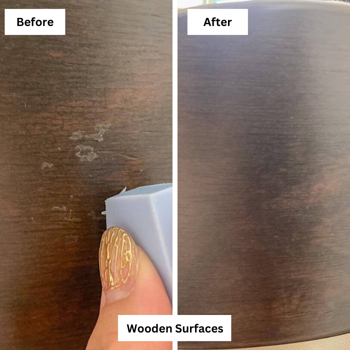 Seed Eraser to remove sticky glue residue surfaces