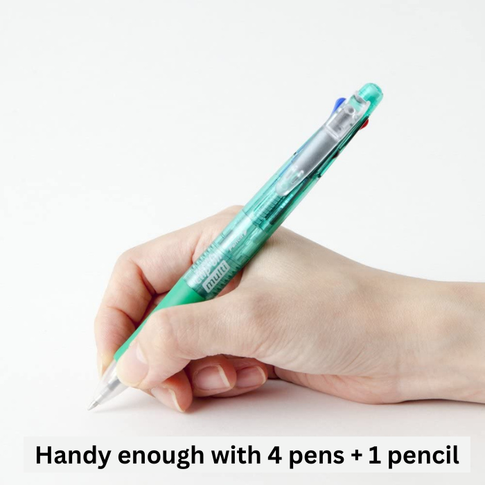 Zebra Clip-On 4 Color 0.7 mm Ballpoint Multi Pen + 0.5 mm Mechanical Pencil